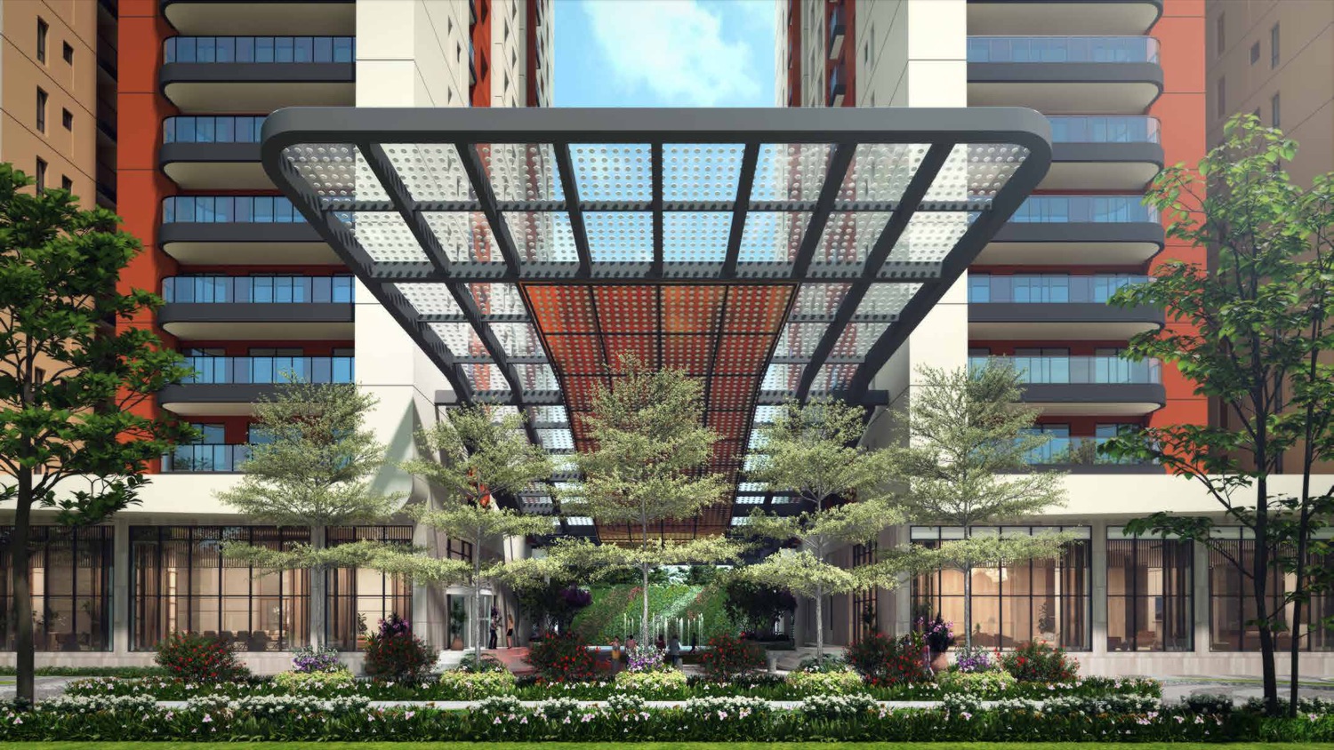 Imperial Residences — residents’ drop-off plaza arrival (artist’s impression)