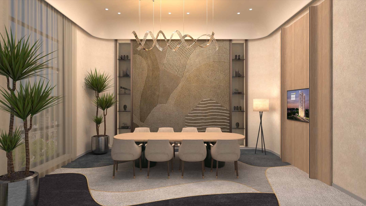 Oasis Level — conference & card room (artist’s impression)
