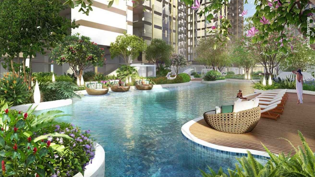 Resort-Style Podium Pool at The Cascades Neopolis