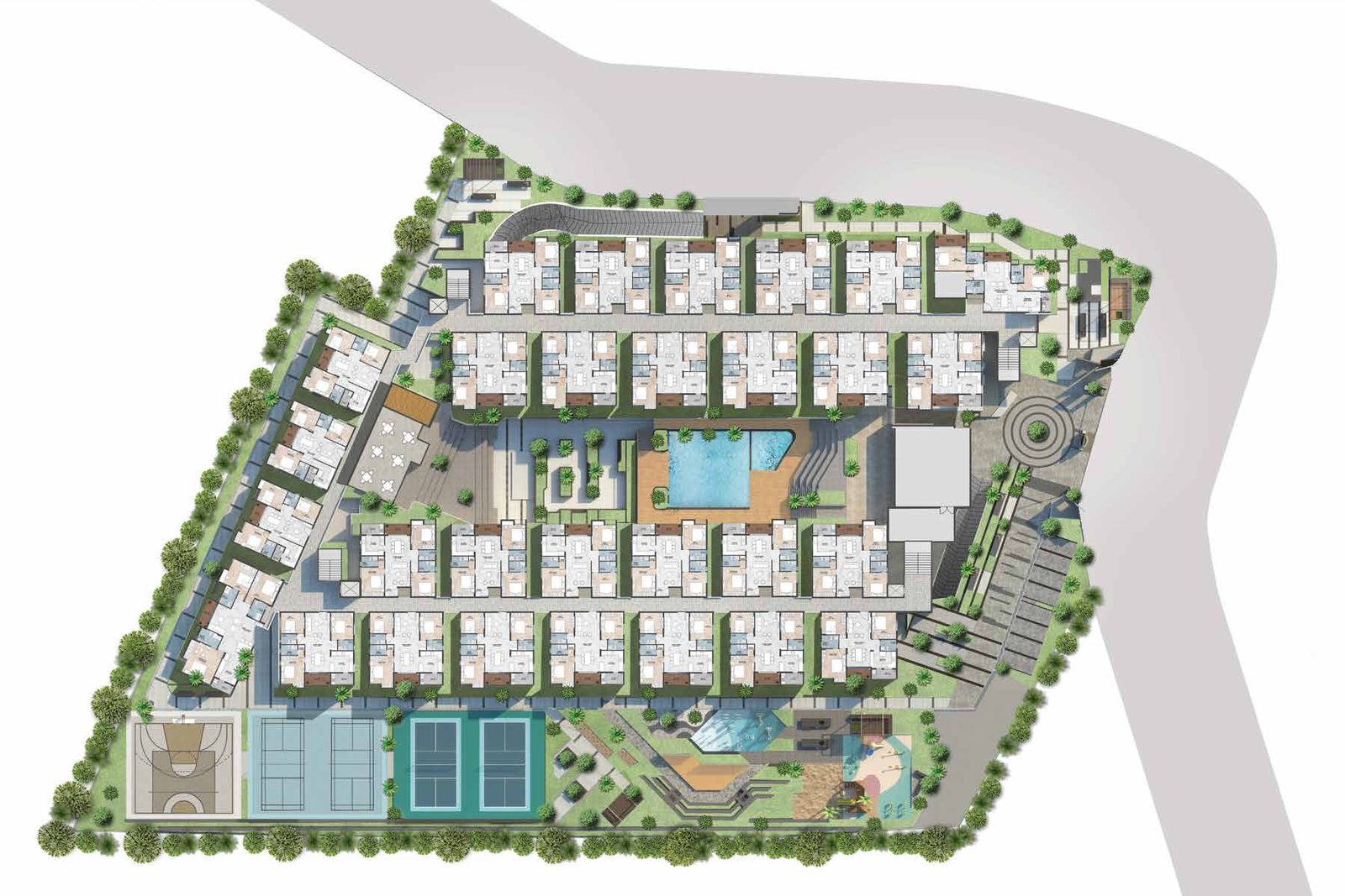 The Master Plan at Courtyard of Life, Kodathi, Bengaluru (artist's impression)