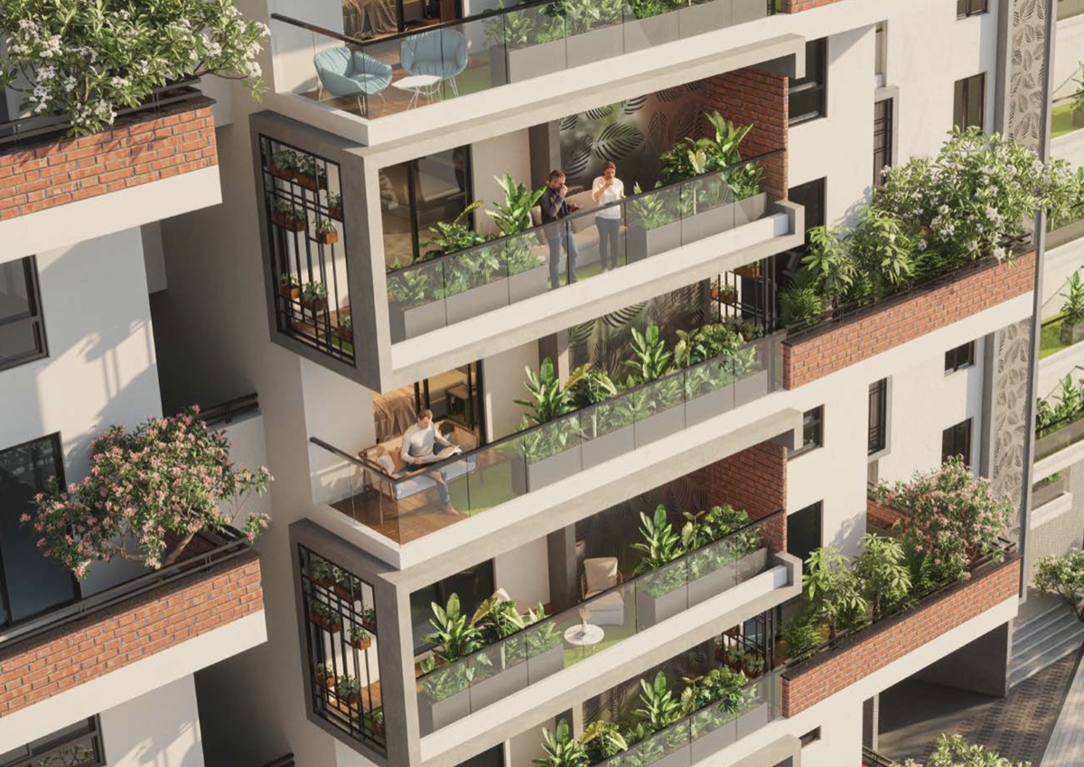 Garden Balconies at Destino, Puppalguda (artist's impression)