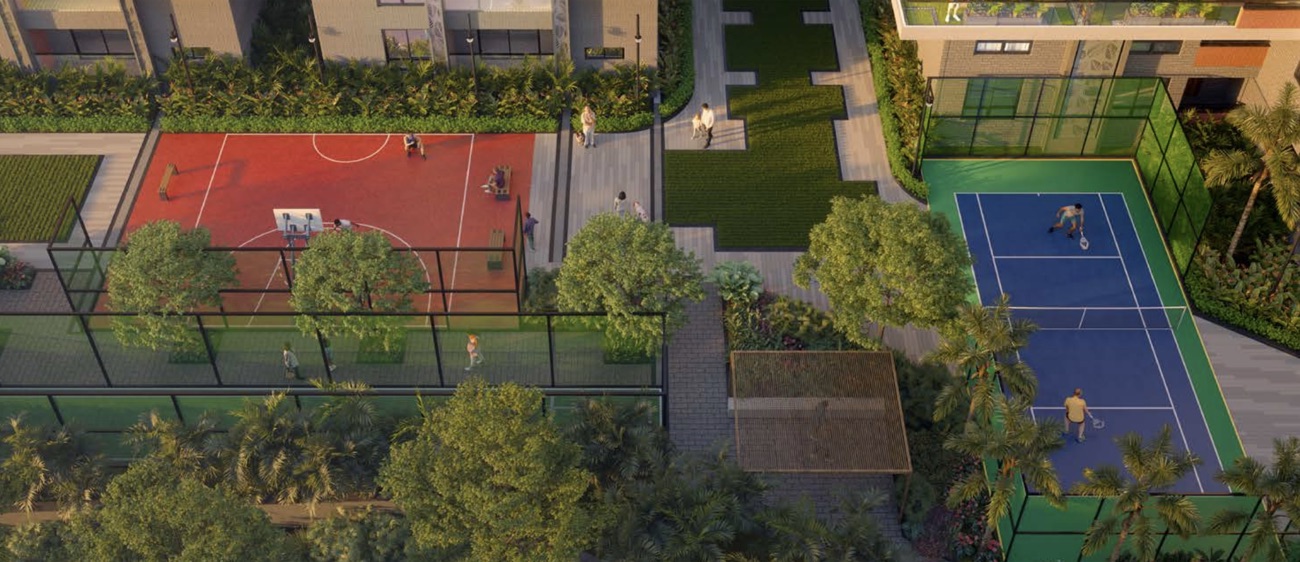 Sports Courts at Destino, Puppalguda (artist's impression)