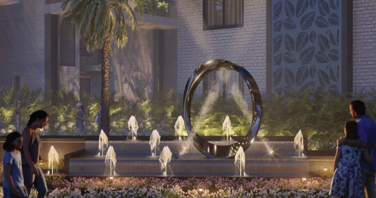 Central Water Feature at Destino, Puppalguda (artist's impression)