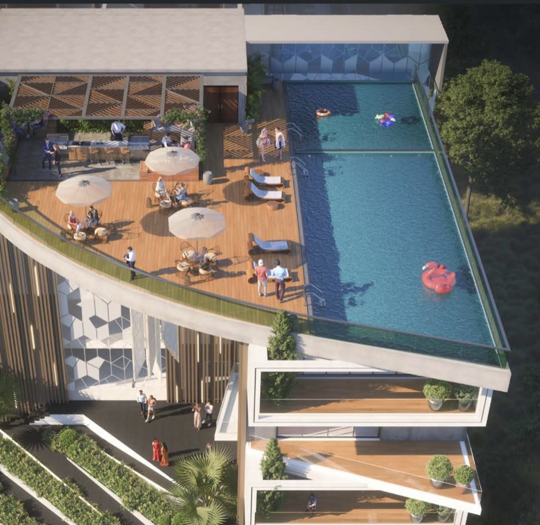 Rooftop Pool Deck at Destino, Puppalguda (artist's impression)