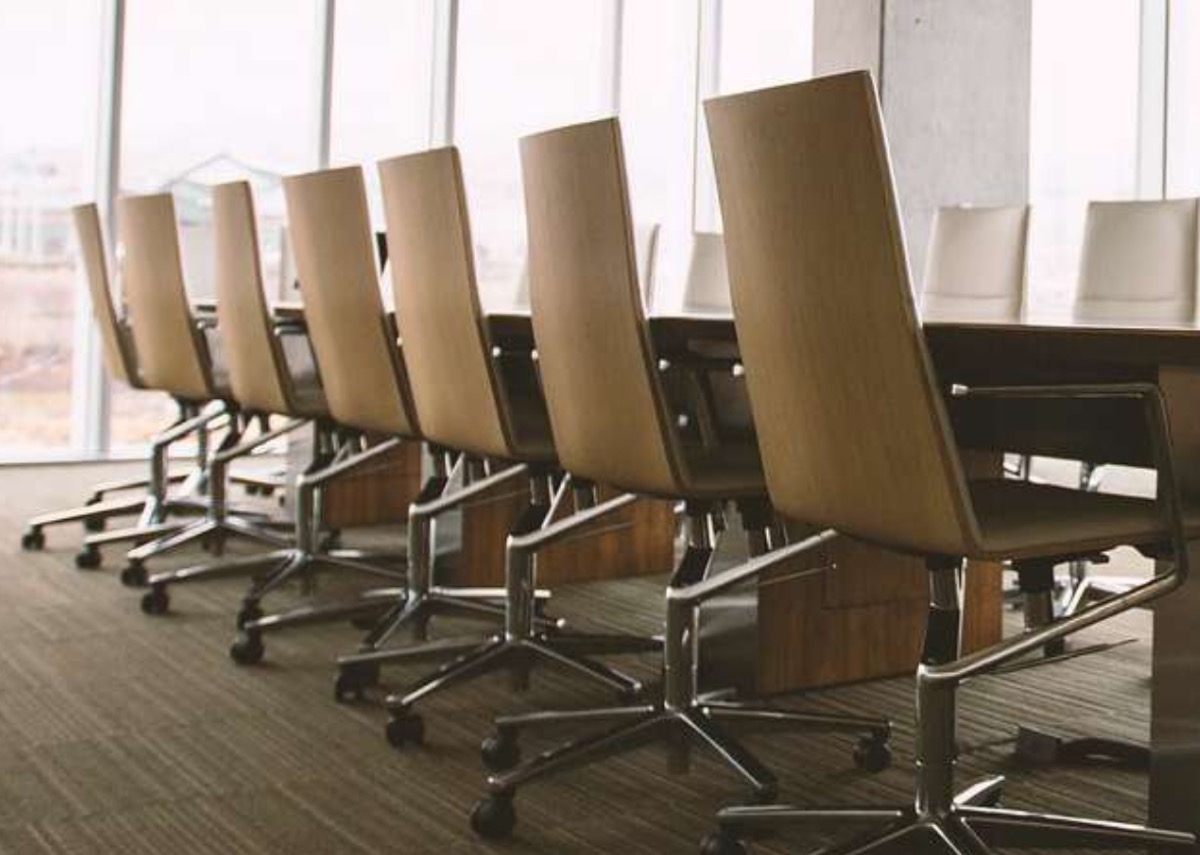 EON Hyderabad — a boardroom with a floor-to-ceiling city view