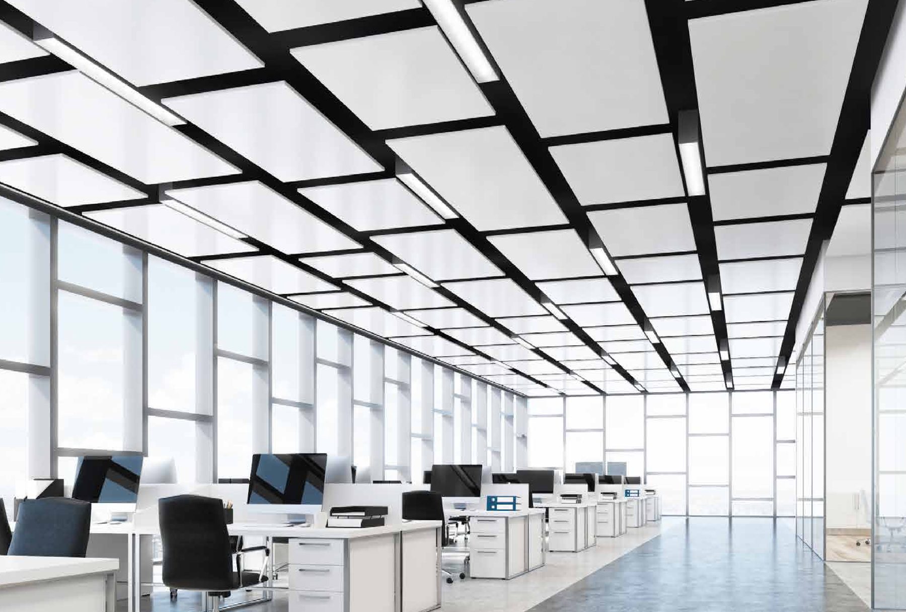 Kalpataru Avante — a bright open-plan office interior with floor-to-ceiling glazing (representational)