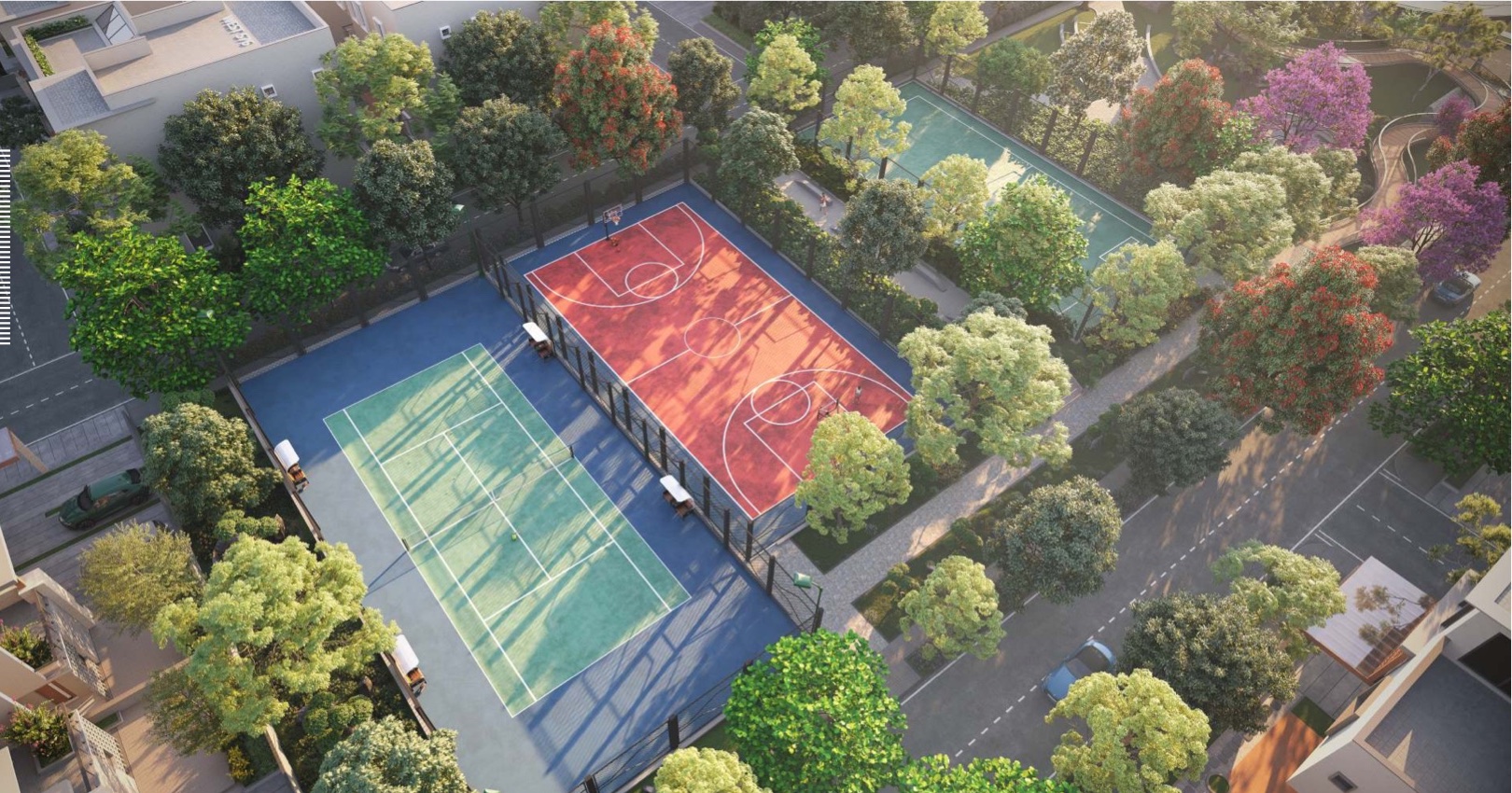LIOS Outdoor sports courts — artist’s impression