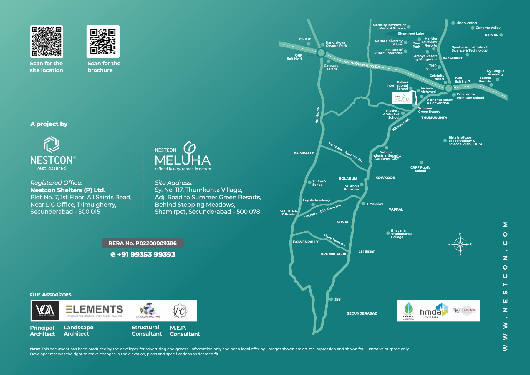Nestcon Meluha brochure location map