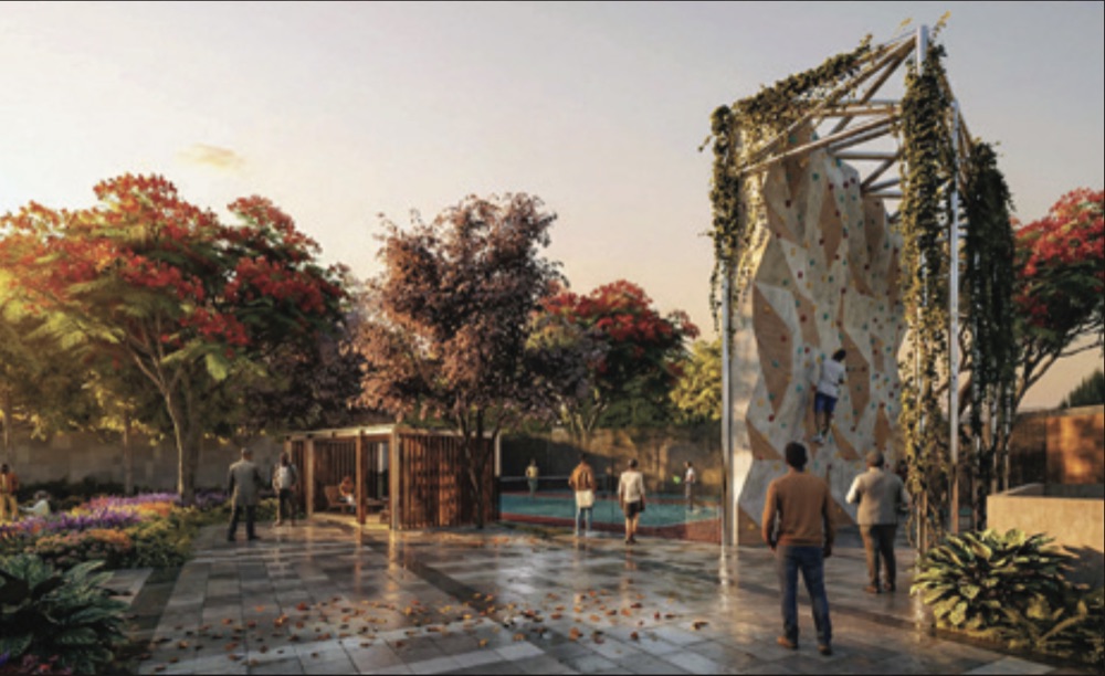 Climbing Wall & Sport at Navanaami One, Kokapet (artist's impression)