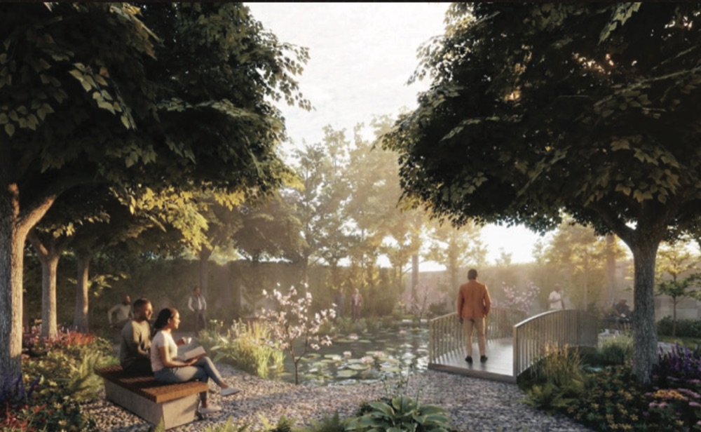 Landscaped Garden Walk at Navanaami One, Kokapet (artist's impression)