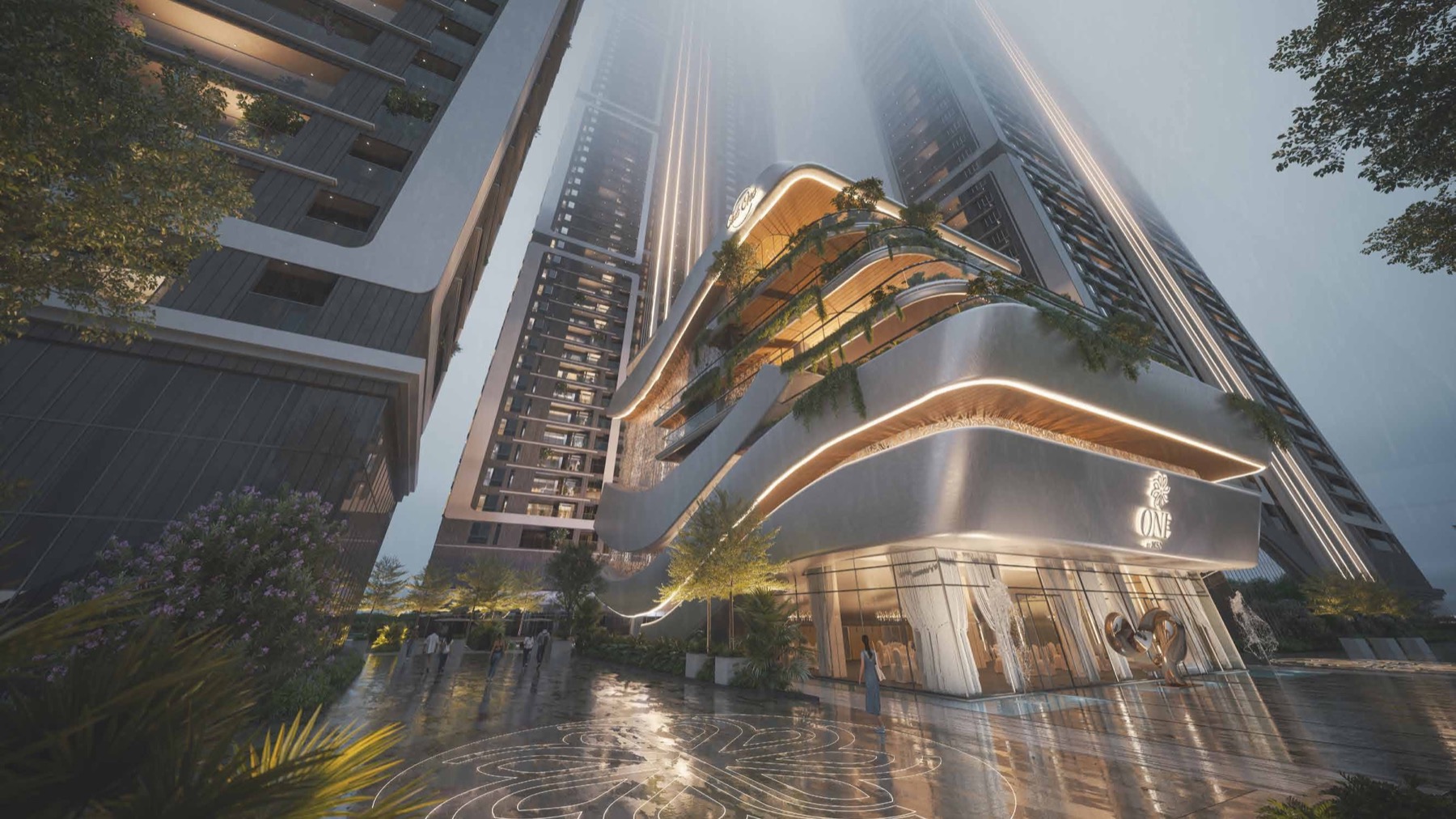 Club One and towers at One by MSN — artist’s impression