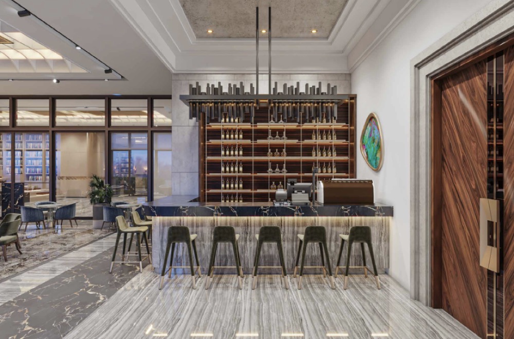 Skyven — residents’ bar & lounge (artist’s impression)