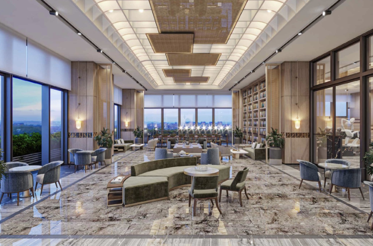 Clubhouse 2 — residents’ library (artist’s impression)