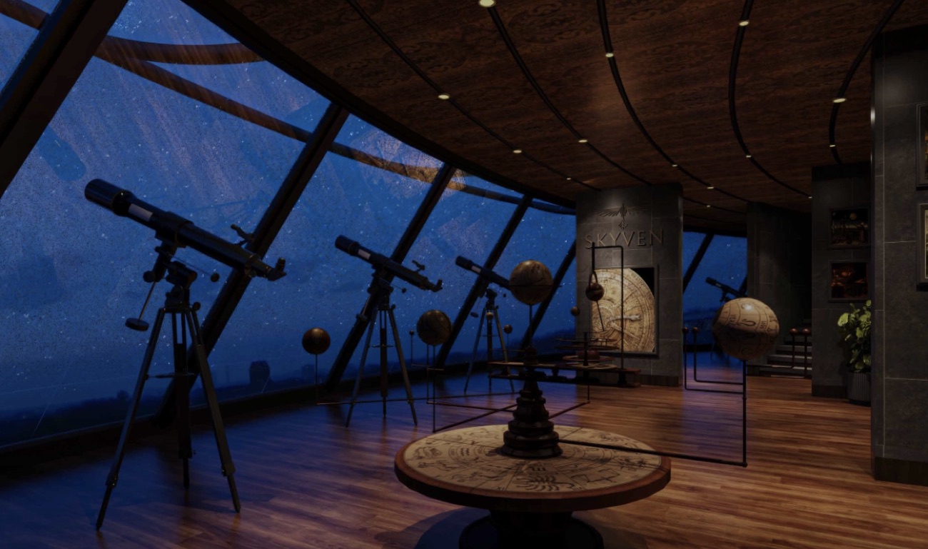 Club Everest — rooftop stars observatory (artist’s impression)