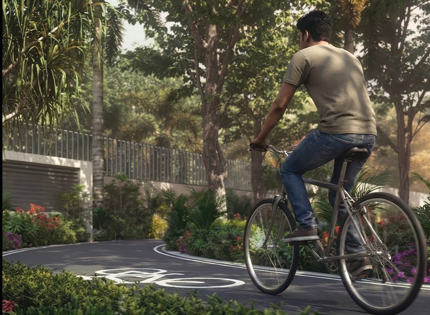 Cycling Track at Zuari Gangothri Tribhuja, Kollur (artist's impression)