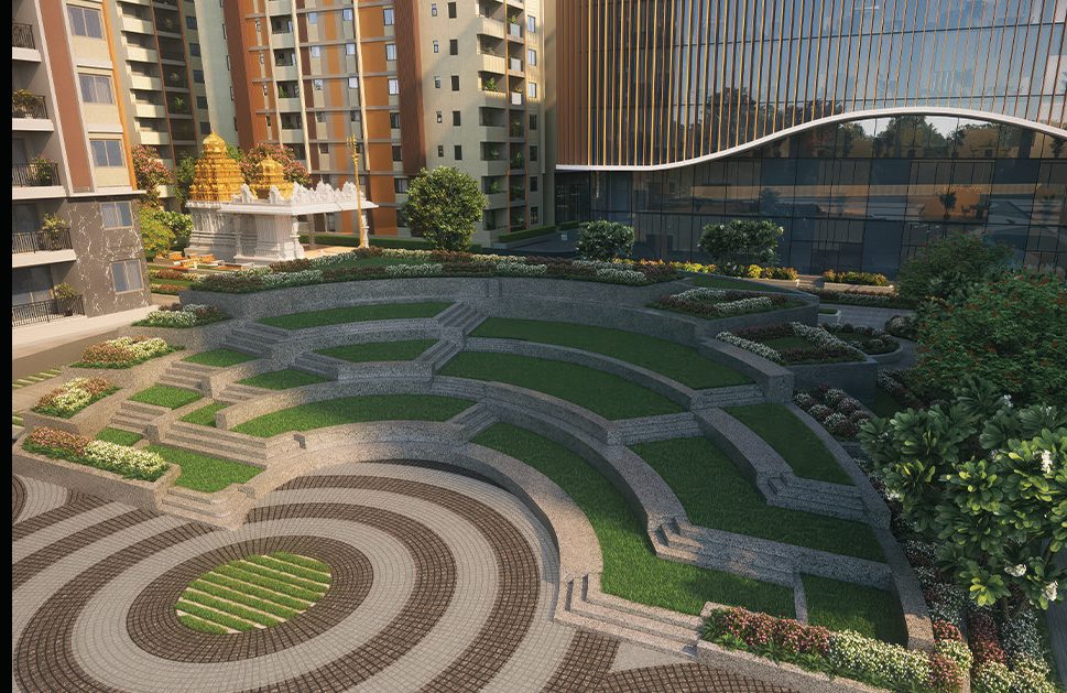 Labyrinth Garden at Zuari Gangothri Tribhuja, Kollur (artist's impression)